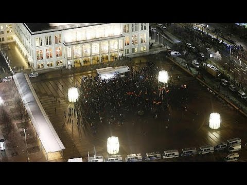 مظاهرة مناهضة للمسلمين وأخرى مضادة لها في مدينة ليبزيغ