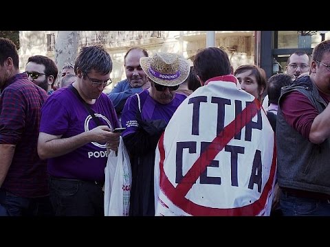 شاهد الشارع يعارض اتفاقية التجارة الحرة عبر الأطلسي والشركات تؤيدها