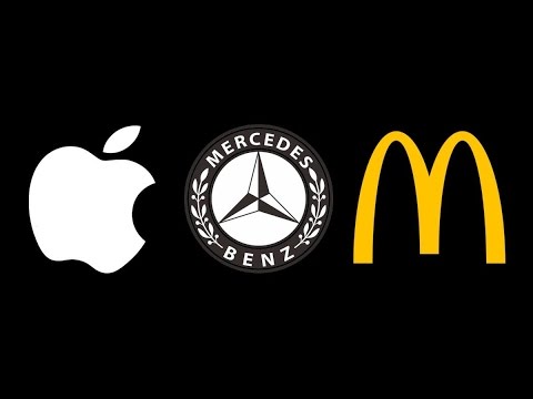 مرسيديس آبل وماكدونالدز شعارات مطبوعة في الذهن