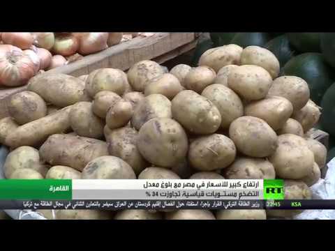 معدل التضخّم  في مصر يصل إلى 34