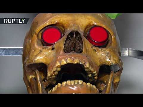 طبيب من بيرو يحوّل العظام البشرية إلى تحف فنية