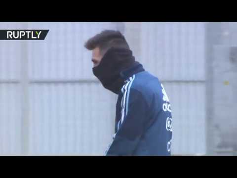 ميسي في موسكو استعدادا لمواجهة افتتاح المونديال