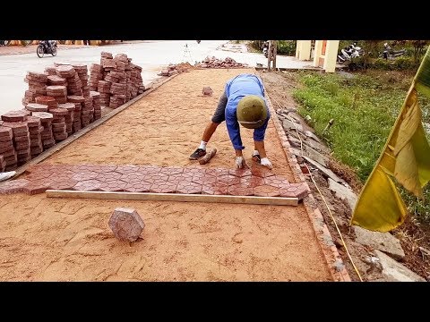 كيفية تركيب أرضيات ممرات الحدائق روعة