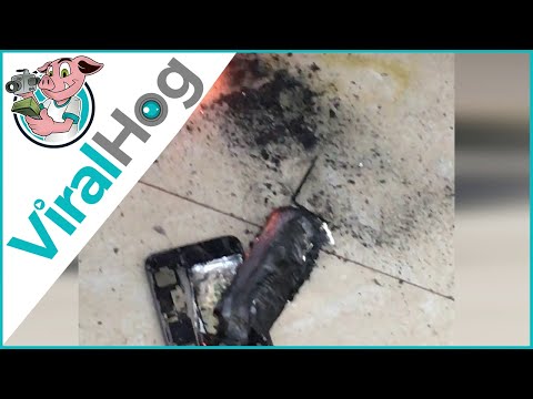 انفجار هاتف آي فون في صالون تجميل