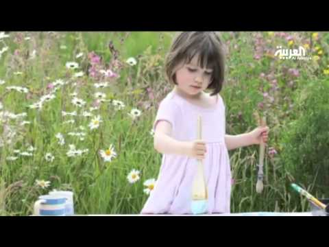 طفلة مصابة بالتَّوحد تصنع لوحات فنيَّة مذهلة