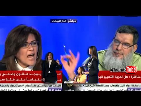 فاطمة ناعوت تصرخ في شيخ مغربي على الهواء