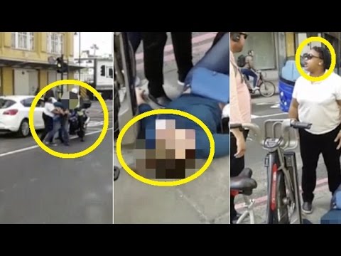 سيدة تضرب فتاة ضربًا مبرحًا وتحاول خنقها