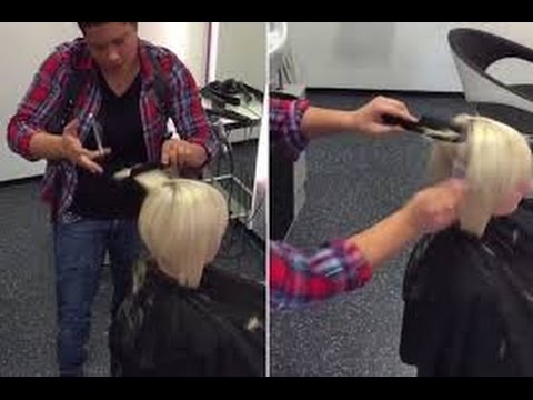 11 مليون مشاهدة لمصففة شعر تقص شعر فتاة