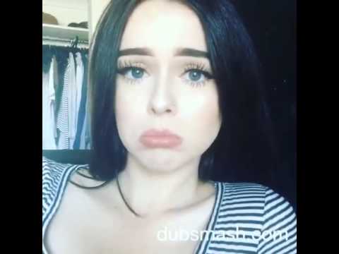 رد فعل فتاة حسناء على تطبيق dubsmash