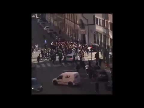 أعمال شغب قبل مباراة الدوري السويدي