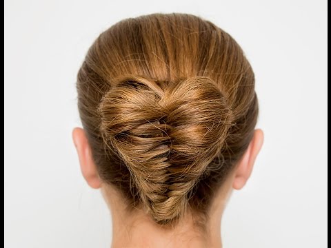 تعلمي تسريح شعرك على شكل قلب