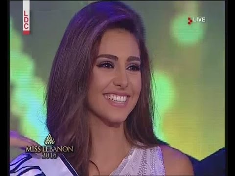 لحظة تتويج فاليري أبو شقرا بلقب ملكة جمال لبنان