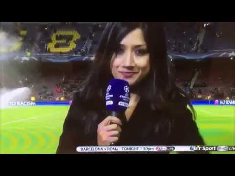 مذيعة تتعرض لموقف محرج على الهواء