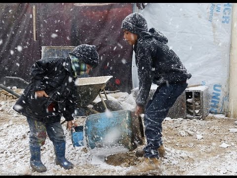 الجنرال الأبيض يزيد معاناة اللاجئون والنازحون السوريون