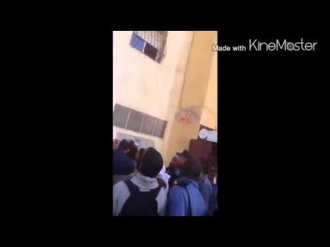 لحظة سقوط فتاة مغربية من الطابق الخامس