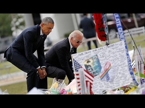 شاهد الرئيس الأميركي يصل إلى مدينة أورلاندو